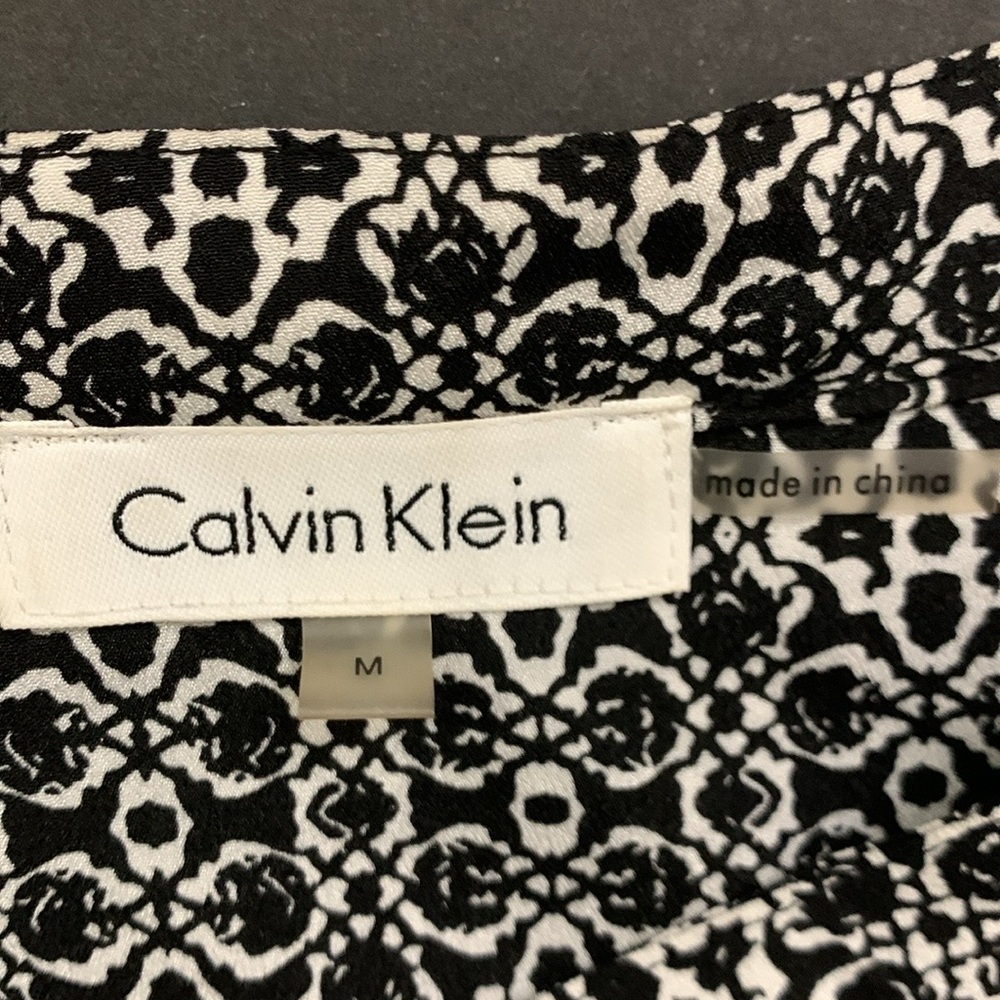 Calvin Klein Buttons Pockets Top Blouse - Picture 3 of 9